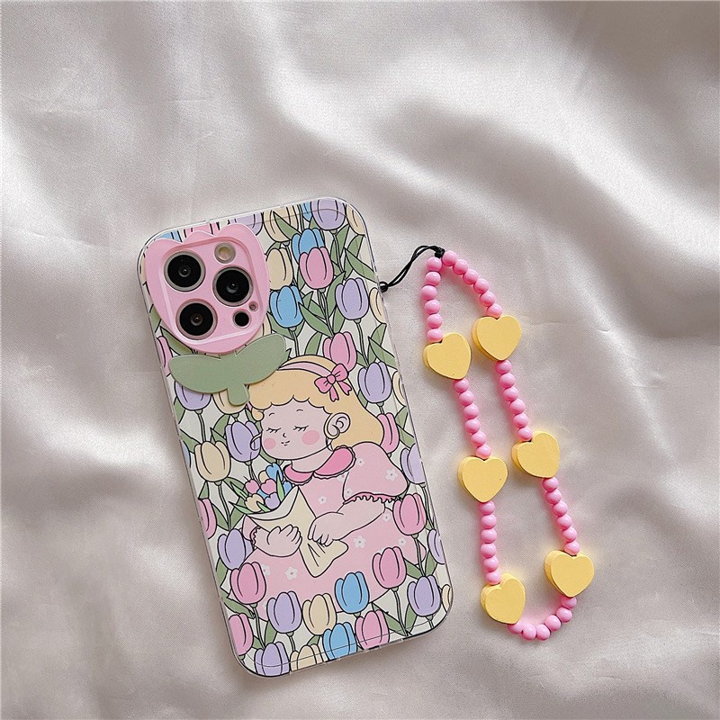 พร้อมส่งในไทย-เคสโทรศัพท์-เคส-เคสมือถือ-เคส-tpu-เคสนิ่ม-เลนส์หัวใจ-สายกางโปงชมพู-tpu-r1757