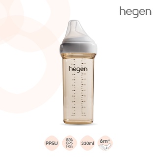 ขวดนม Hegen ขนาด 11 ออนซ์ / 330 มล. พร้อมจุกนม Fast Flow น้ำนมไหลเร็ว HEG12192105