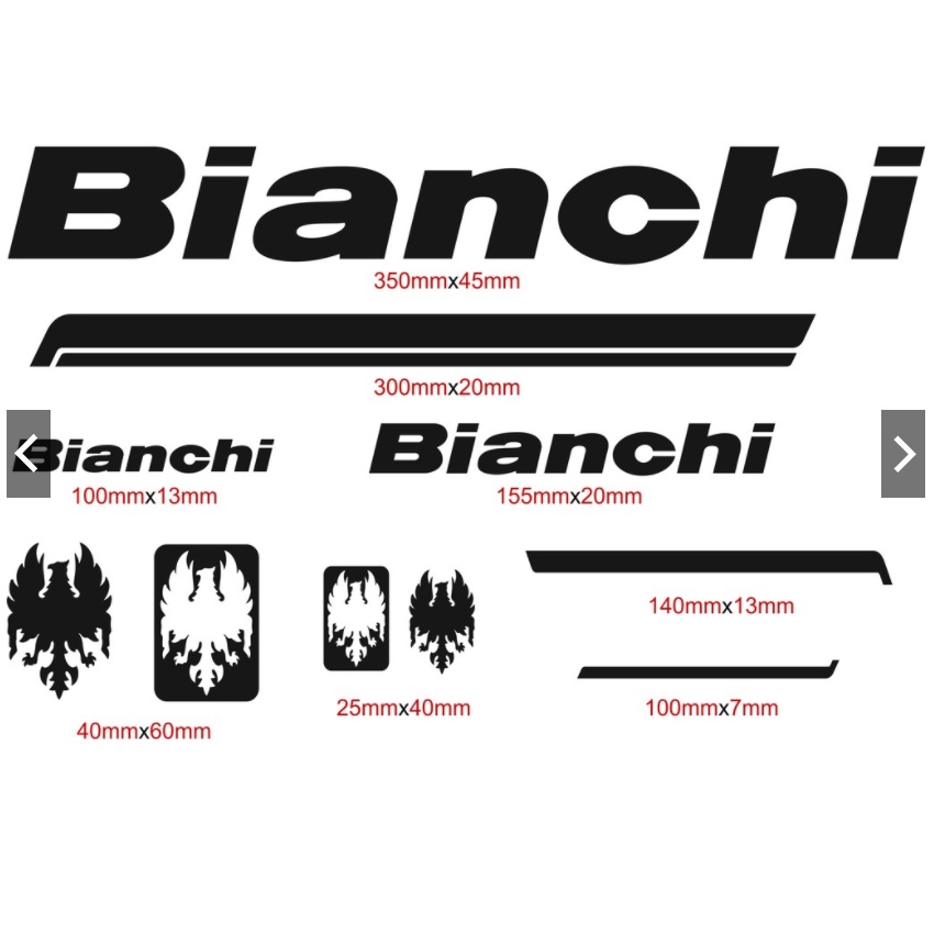 bianchi-สติกเกอร์รูปลอกสำหรับจักรยานเสือภูเขา-จักรยานเสือหมอบ