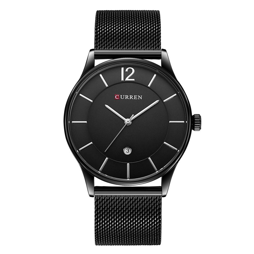 Luxury Brand CURREN Simple Fashion Style Casual Military Quartz Men Watches Ultra-thin Full Steel Male Clock Date Wristw