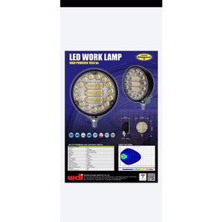 Daimond LED work lamp 10-30v สปอร์ตไลท์โฟวีล รถบรรทุก รถอุตสาหกรรม