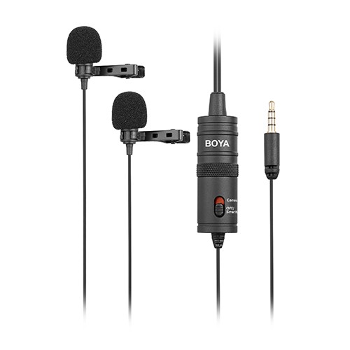 ไมโครโฟน-ไมค์ไลฟ์สด-boya-by-m1dm-dual-omni-directional-lavalier-mic-แบบติดปกเสื้อ-ใช้กับกล้อง-สมาร์ทโฟน-คอมพิวเตอร์