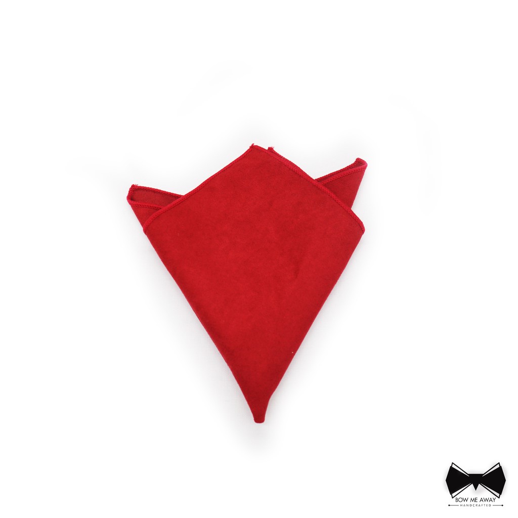 ผ้าเช็ดหน้าสูทซูเอท-แดง-suede-pocket-square-red