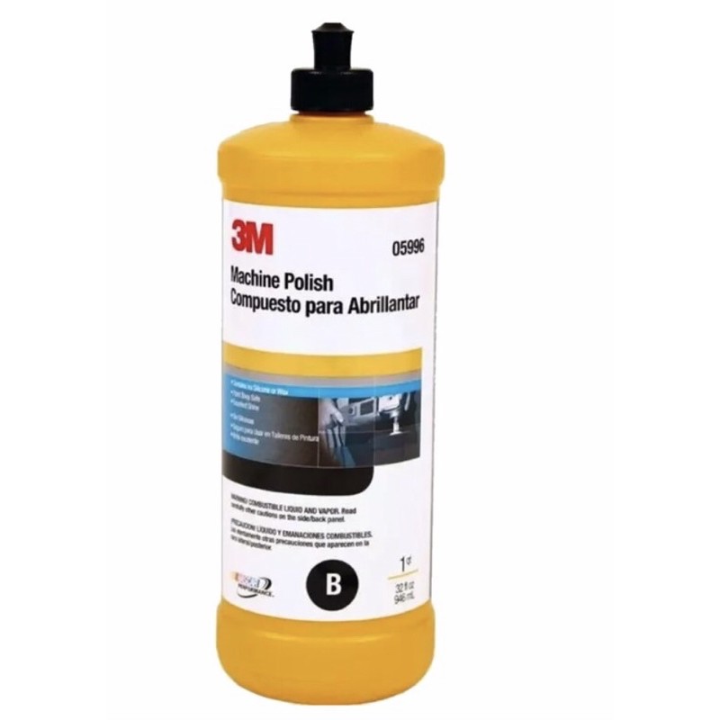 3m-05996-machine-polish-b-1-quart-น้ำยาขัดเงาสำหรับรถสีเข้ม-ขนาด-946ml-ขวด