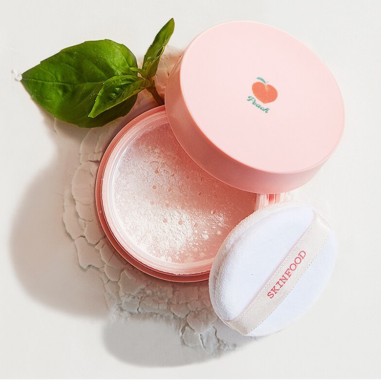 แพ็คเกจใหม่-skinfood-peach-cotton-multi-finish-powder-15g-แป้งฝุ่นลูกพีช