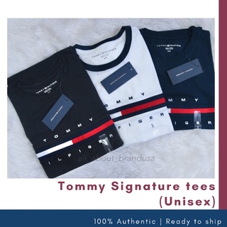 ภาพหน้าปกสินค้าเสื้อยืด Tommy Hilfiger Signature T-shirt ของแท้ 100% ที่เกี่ยวข้อง