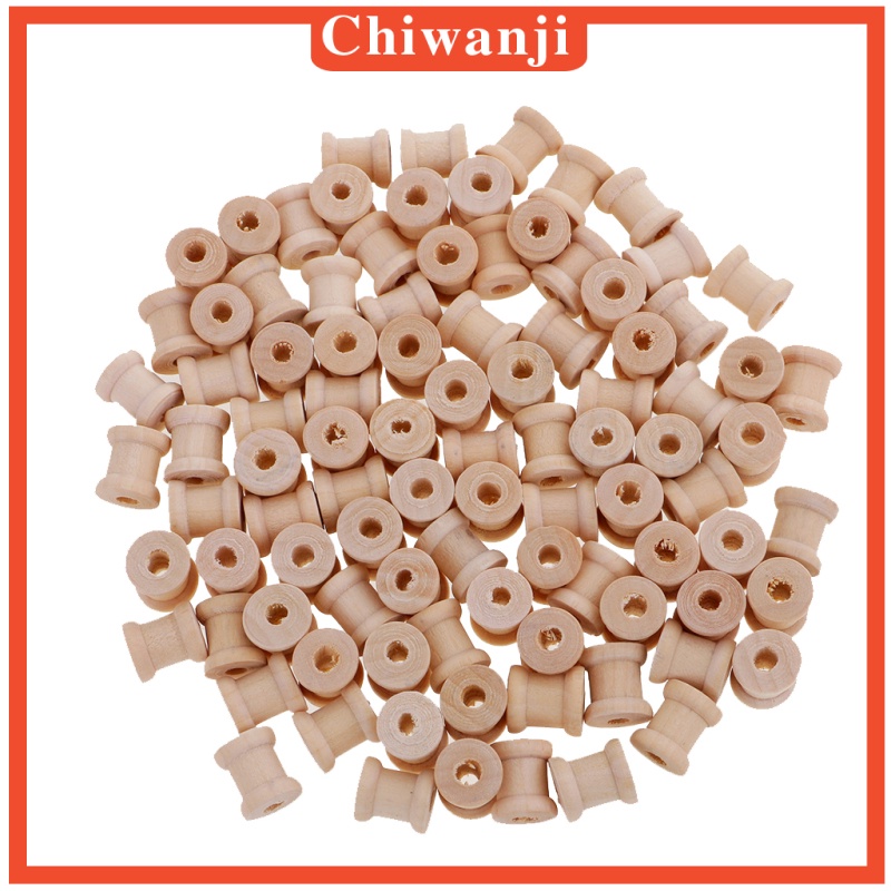 chiwanji-กระสวยไม้เปล่าสําหรับเย็บผ้า-diy-14-มม-x-12-มม-100-ชิ้น