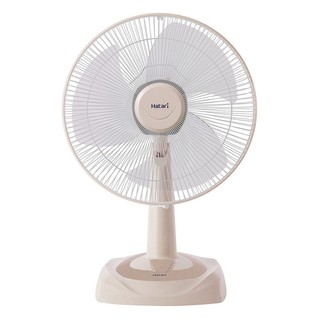 พัดลมตั้งโต๊ะ พัดลมตั้งโต๊ะ 16นิ้ว HATARI HT-T16M4 สีครีม พัดลม เครื่องใช้ไฟฟ้า DESK FAN HATARI HE-T14M3 16” CREAM