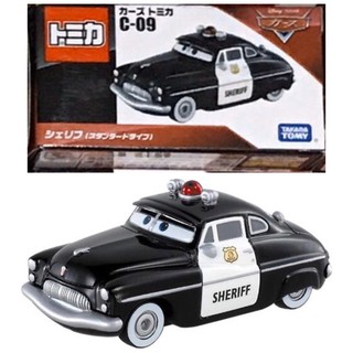 แท้ 100% จากญี่ปุ่น โมเดล ดิสนีย์ คาร์ รถตำรวจ Takara Tomy Tomica Disney Cars Motors C-09 Sheriffs And Debuts!