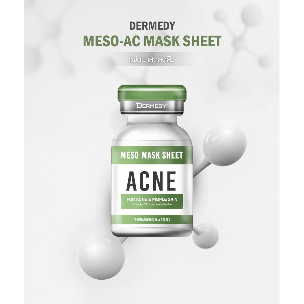 dermedy-meso-acne-mask-sheet-เดอร์มีดี-เมโส-เอซี-มาสก์-ชีท-25g