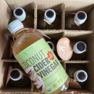 ภาพหน้าปกสินค้า\"Coconut Cider Vinegar\" น้ำส้มสายชูหมักธรรมชาติจากมะพร้าว (กะทิไขมันต่ำ) ออร์แกนิก 100%  CCV ที่เกี่ยวข้อง