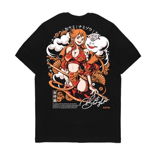 เสื้อยืดผู้ชาย เสื้อยืด ลายการ์ตูนอนิเมะ One Piece NAMI Kizaru S-5XL