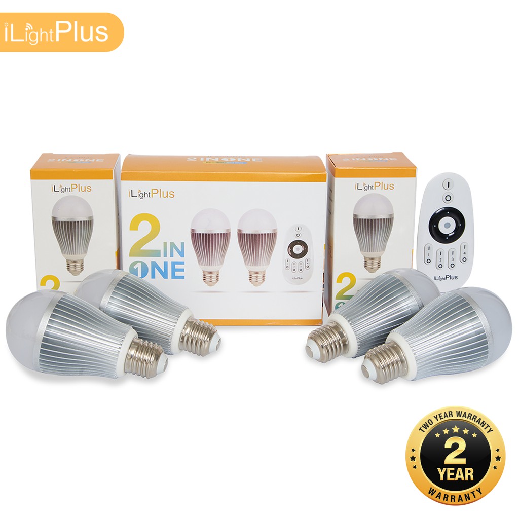 [ส่งไว ใช้นาน มอก.] iLightPlus หลอดไฟ LED รุ่น 2in1 (9W) 4 หลอดพร้อม ...