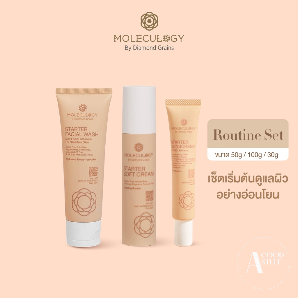 moleculogy-starter-facial-wash-soft-cream-and-sunscreen-พร้อมส่ง