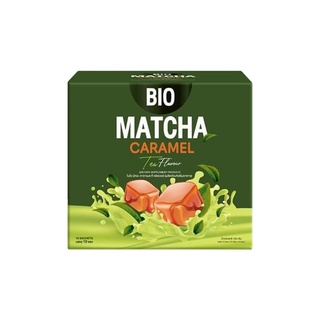 ชาเขียวไบโอ BIO matcha caramel 10 ซอง (ราคา 1 กล่อง)