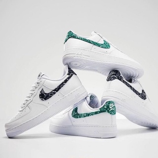 สินค้า (พร้อมส่ง) Nike Air Force 1 \"Paisley Black/Green\" (W) (แท้100%)