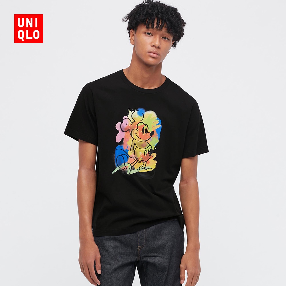 uniqlo-ut-เสื้อยืดแขนสั้น-พิมพ์ลายมิกกี้เมาส์-สําหรับผู้ชาย-และผู้หญิง-447176