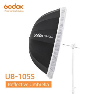 Godox UB-105S ร่มสะท้อนแสง สีดํา สีเงิน 41 นิ้ว 105 ซม. สําหรับสตูดิโอ   1