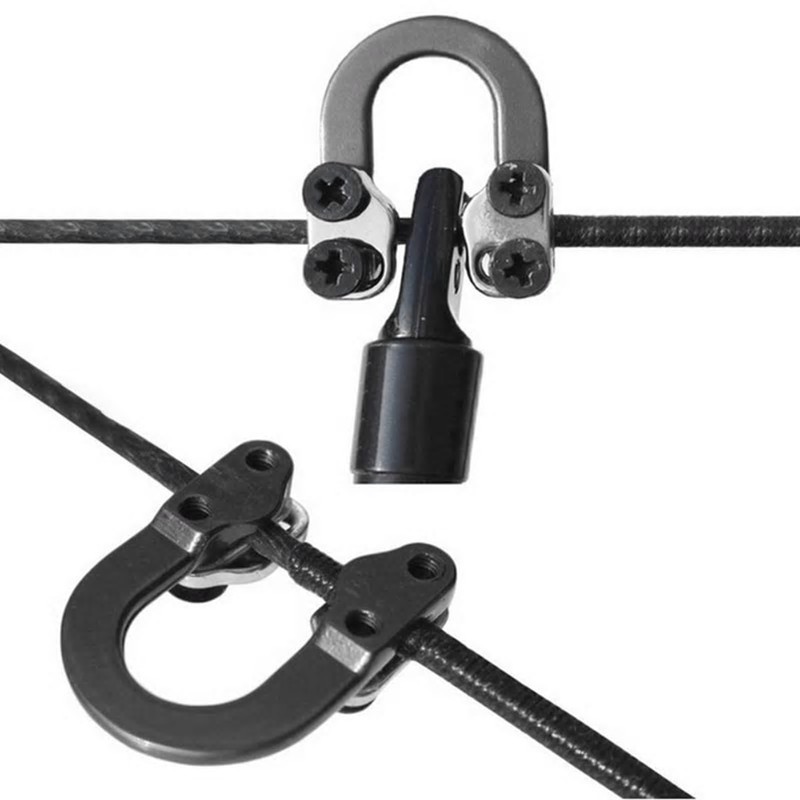 ภาพหน้าปกสินค้าArchery Metal D-Ring Aluminum Bowstring Safety Rope Bow Release Buckle Aid Compound Bow Hunting Shooting Accessories จากร้าน odysseyarchery บน Shopee