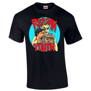 เสื้อยืด พิมพ์ลาย Reagan Youth By Fly Orr To 300 Punk Hardcore Rare สไตล์พังก์S-5XL