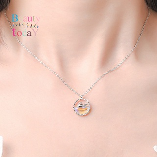 Newest Necklace Jewelry Fashion Alloy Zircon Whale Pendant Necklace for Women