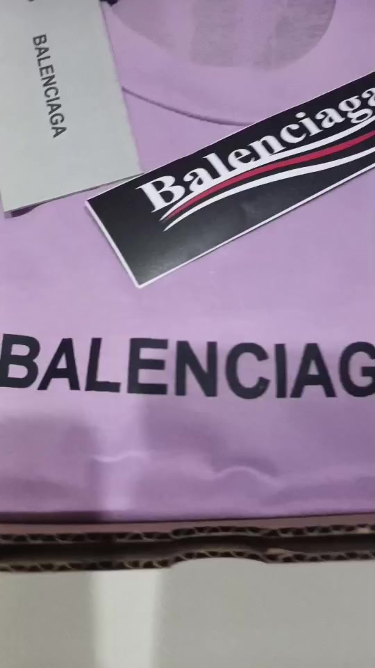 เสื้อยืด-พิมพ์ลายโลโก้-hitam-balenciaga-lilac-สีดํา-สําหรับผู้ชาย