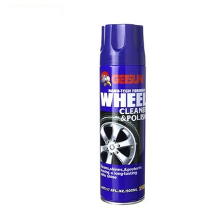 Getsun Wheel Cleaner &amp; Polish 500ml สเปย์โฟม สเปย์ทำความสะอาดล้อแม๊ก และ อัลลอยด์ สเปย์ล้างล้อแม็กสเปย์ล้างล้อรถยนต์