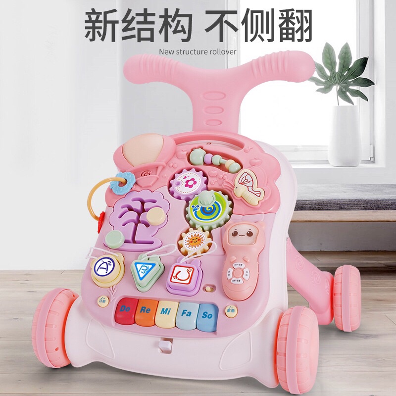 kids-story-รถผลัดเดิน-ปรับความสูงได้-มีเสียงเพลง-baby-walker-music-activity-panel-sit-play-centertoddler-สินค้าพร้อมส่ง