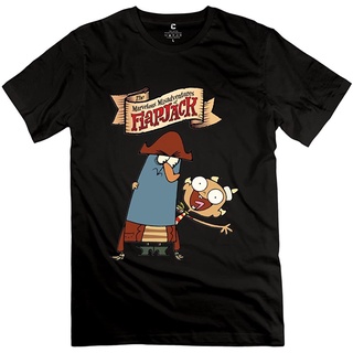 เสื้อยืดผ้าฝ้ายพรีเมี่ยม เสื้อยืดลําลอง แขนสั้น พิมพ์ลาย The Marvelous Misadventures of Flapjack สําหรับผู้ชาย