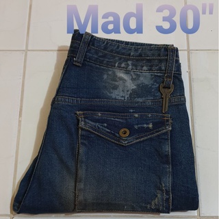 ยีนส์ใหม่ยี่ห้อ Mad เอว 30 นิ้ว