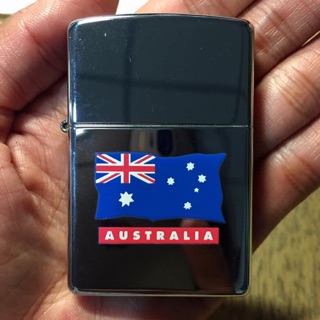 ไฟแช็ค Zippo usa. พิมพ์ลายธงชาติออสเตรเลีย