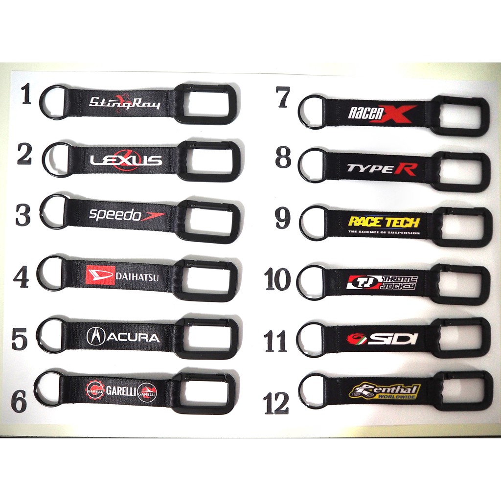 พวงกุญแจผ้า StringRay Lexus speedo Daihatsu Acura Garelli Racer typeR