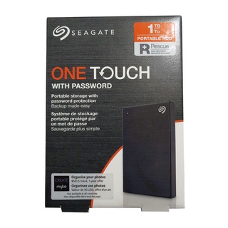 Seagate 1TB 2.5inch One Touch External Hard Disk with Password STKY1000 (Black)