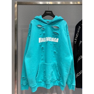 เสื้อกันหนาว BALENCIAGA [BLUE] สีสวย ดีเทลโหด มาใหม่ เท่ห์ก่อนใคร [Limited Edition]