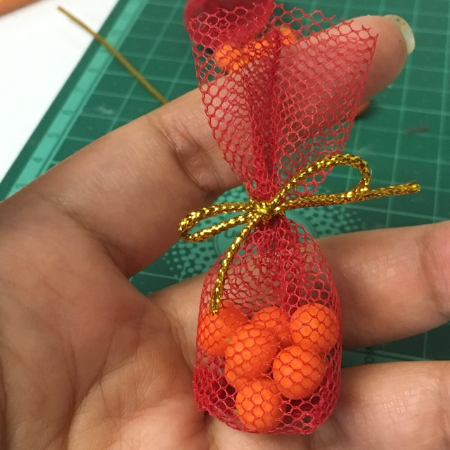 ของจิ๋ว-โมเดลส้ม-ส้มจิ๋ว-ส้มตรุษจีน-miniature-dollhouse-orange-model-clay-ของตกแต่ง-ตรุษจีน-ส้มถุงแดง