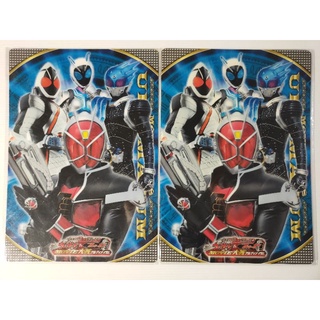 แผ่นรองเขียนอนิเมะ KAMEN RIDER WIZARD & FOURZE (18×25.5cm.)