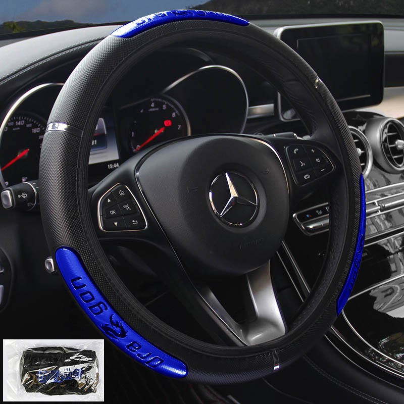 พร้องส่ง-ที่หุ้มพวงมาลัย-หนังpu-เกรด-top-พรีเมี่ยม-steering-wheel-cover-carbon-fiber-pu-top-premium-grade-38-หลาfxp-1