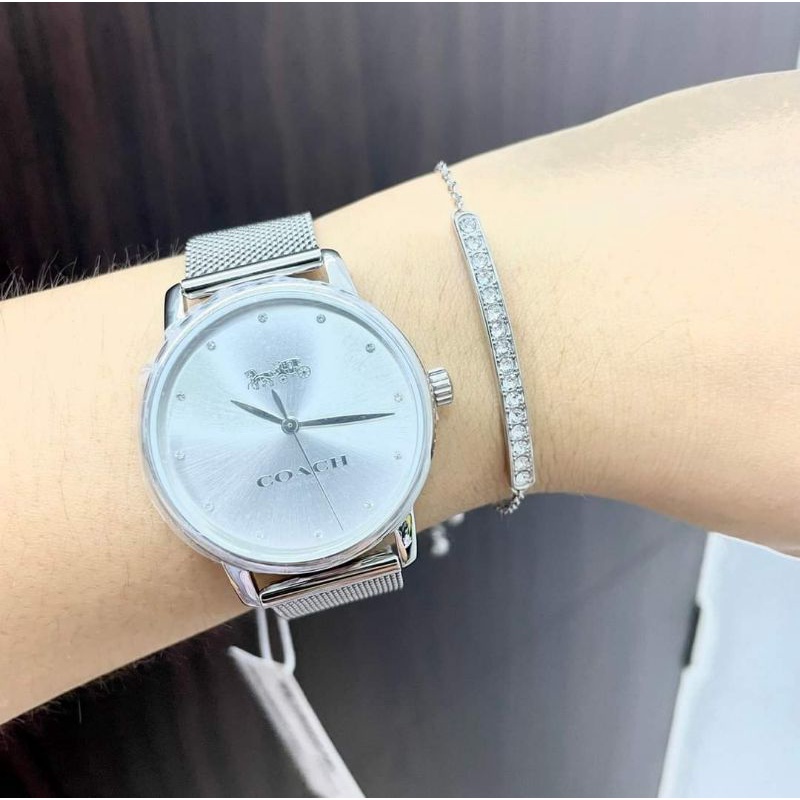 สด-ผ่อน-นาฬิกา-สีเงิน-34-มิล-พร้อมสร้อยข้อมือ-coach-14000076-watch-and-bracelet-grand-ladies-analog-silver-band