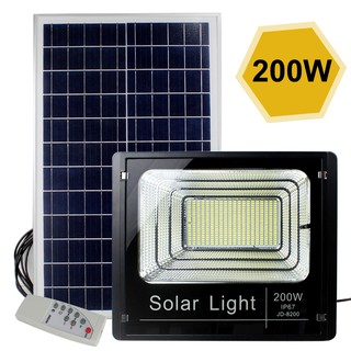 11.11 *โปรแรง**ถูกสุดไฟโซล่าเซลล์สปอร์ตไลท์ SOLAR LED โซล่าเซลล์ รุ่น JD-10W 25W 40W 60W 100W 200W แสงสีขาว และแสงเหลือง