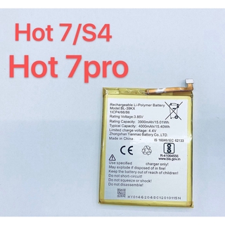 Battery แบตเตอรี่ รุ่น infinix Hot 7 / S4 / Hot 7 Pro สินค้าพร้อมส่ง Hot7 / Hot7pro