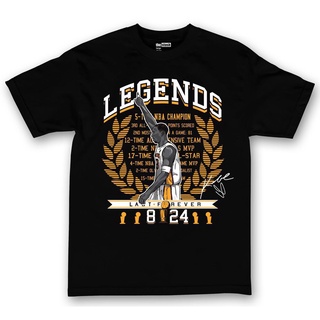 เสื้อยืดผ้าฝ้าย พิมพ์ลาย Lakers Legends Last Forever Farewell Mamba Lakers ฮาโลวีน สําหรับผู้ชาย DF12HJ6886