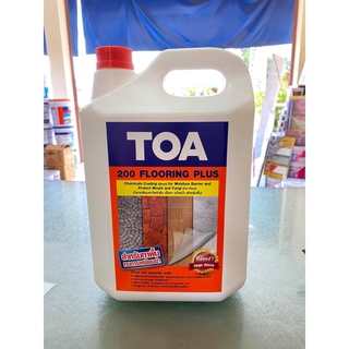 TOA 200 ฟลอริ่งพลัส น้ำยาเคลือบใส กันซึม ทนการเหยียบย่ำ (5 ลิตร) ทีโอเอ 200 Flooring Plus น้ำยาเคลือบเงา ใส พื้น