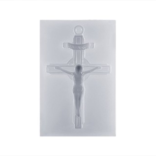 ARIN❥Mold Exquisite Vintage Cross Jesus Mirror DIY Epoxy Resin Molds CakeFondant