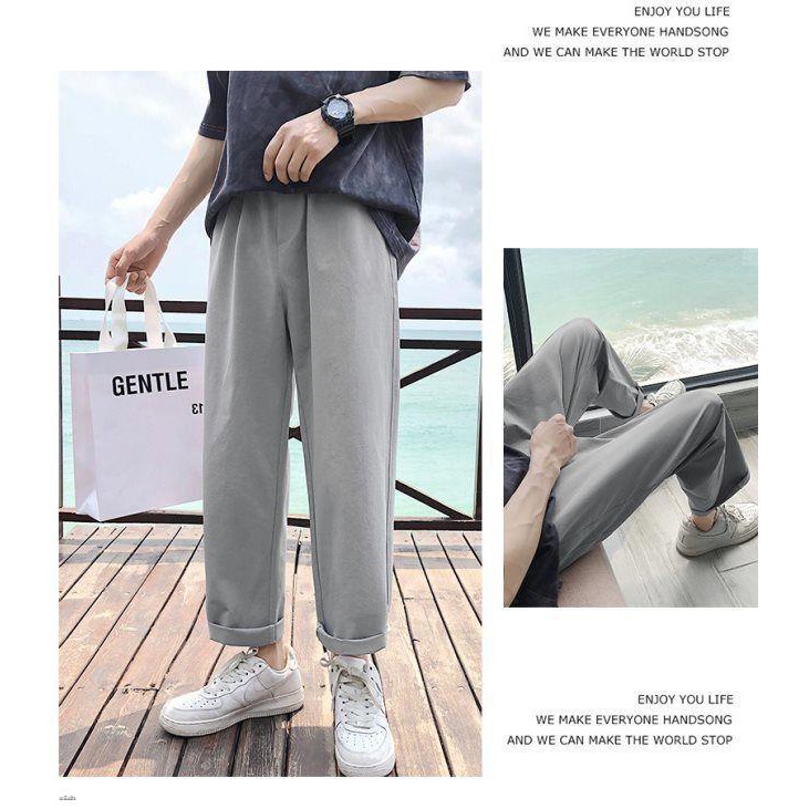 ภาพสินค้ากางเกงลำลองแฟชั่นผู้ชายสไตล์เกาหลีกางเกงผ้านุ่มสวมใส่สบาย 5 สี จากร้าน joeo3ftpvfa6rdkn75i166dh5j5d บน Shopee ภาพที่ 3