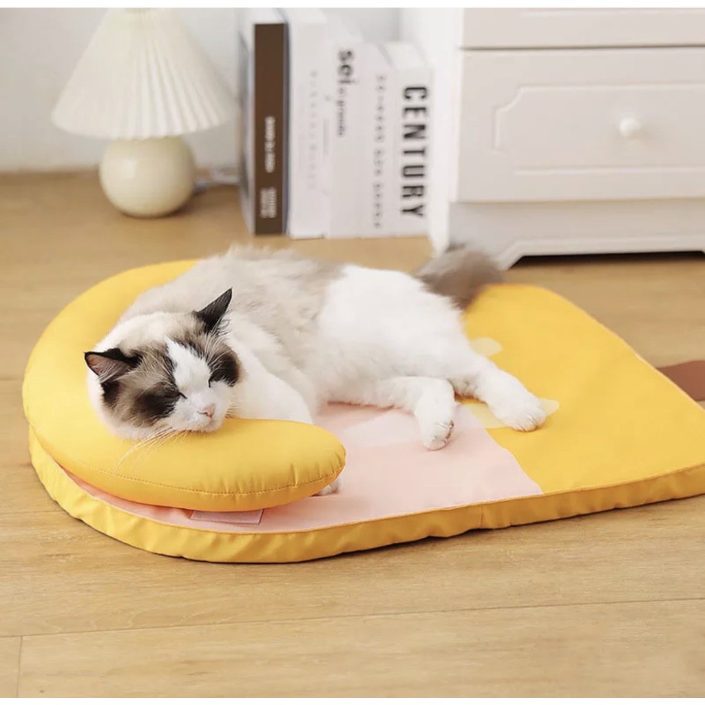 ที่นอนแมว-ที่นอนสุนัข-ที่นอนแมวเย็น-รูปไอติมรุ่น-ไม่ติดขน-ที่นอนสัตว์เลี้ยง-ที่นอนเย็นสบาย