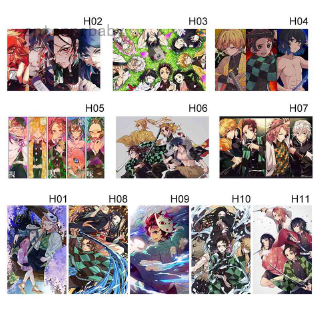 โปสเตอร์ demon slayer kimetsu no yaiba anime สไตล์วินเทจสําหรับตกแต่งบ้าน