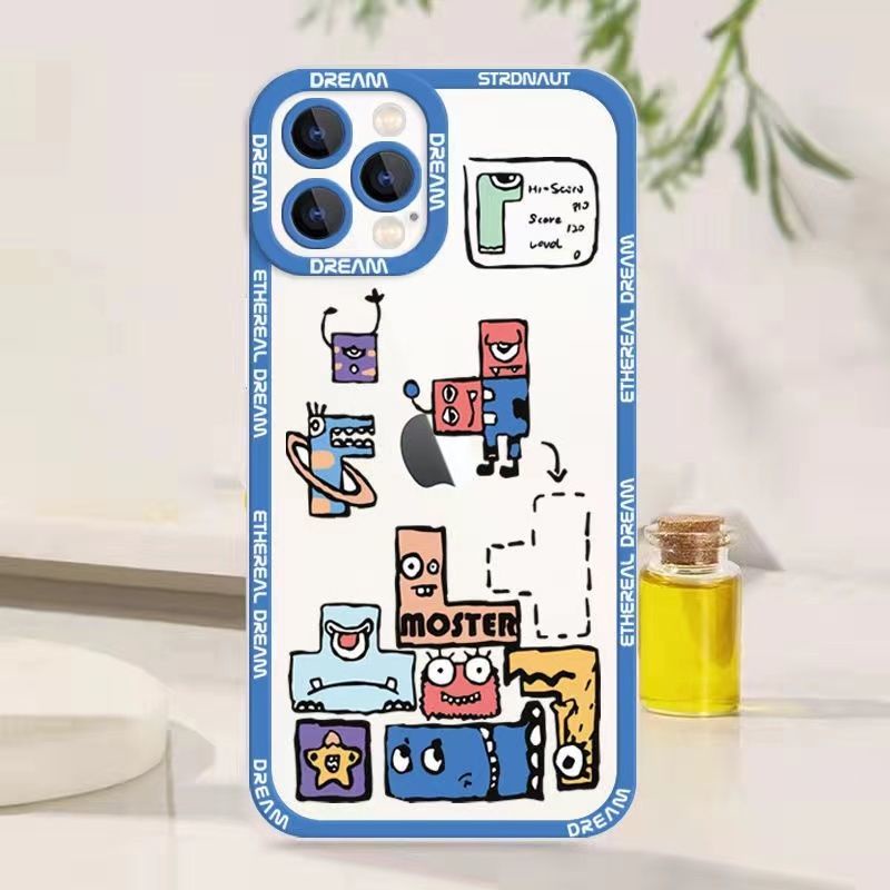 เคสโทรศัพท์มือถือ-tpu-นิ่ม-ลายการ์ตูนมอนสเตอร์น่ารัก-สําหรับ-compatible-for-iphone-13-12-mini-11-pro-x-xr-xs-max-se-2020-6-6s-7-8-plus