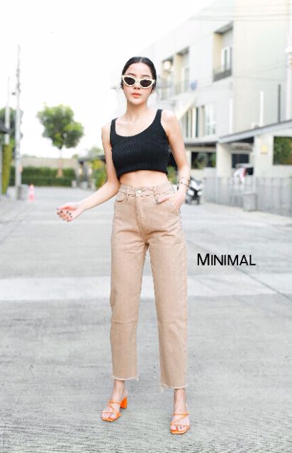 minimal-7675ยีนส์บอยสีคาราเมล-มีs-l