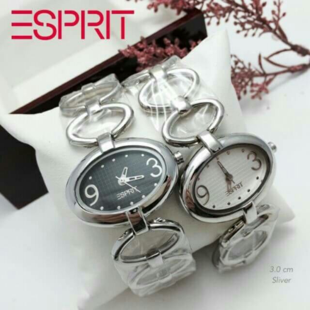 นาฬิกา-esprit-สายเลส-หน้าปัด2สีพร้อมส่ง-ส่งฟรีคะ