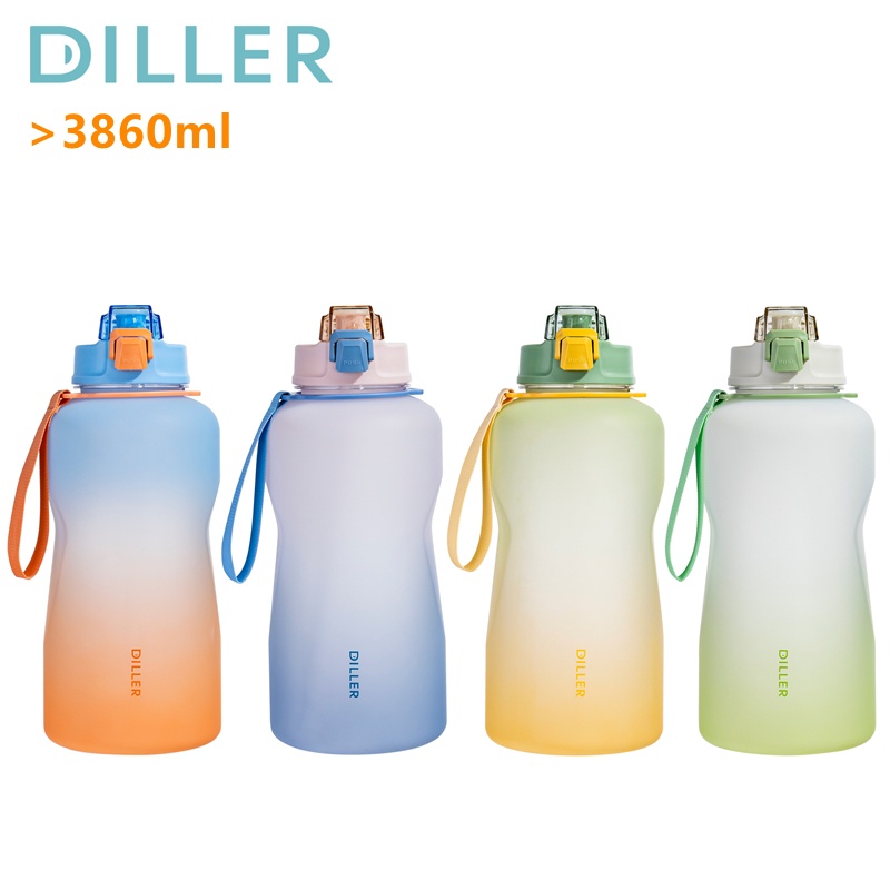 diller-ขวดน้ําดื่ม-ขนาดใหญ่-ปลอด-bpa-พร้อมหลอดดูด-1-แกลลอน-สําหรับยิม-2200-3860-มล-d72